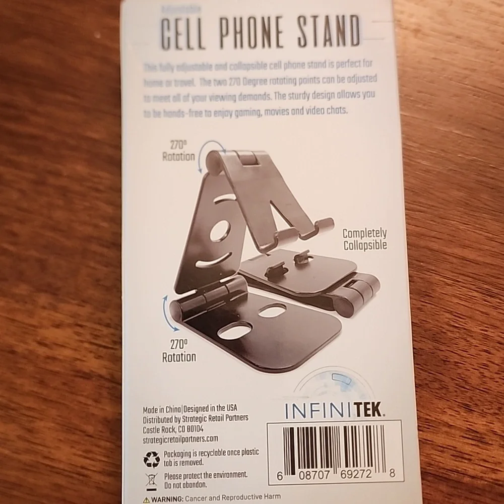 InfiniTek Black Cell Phone Stand